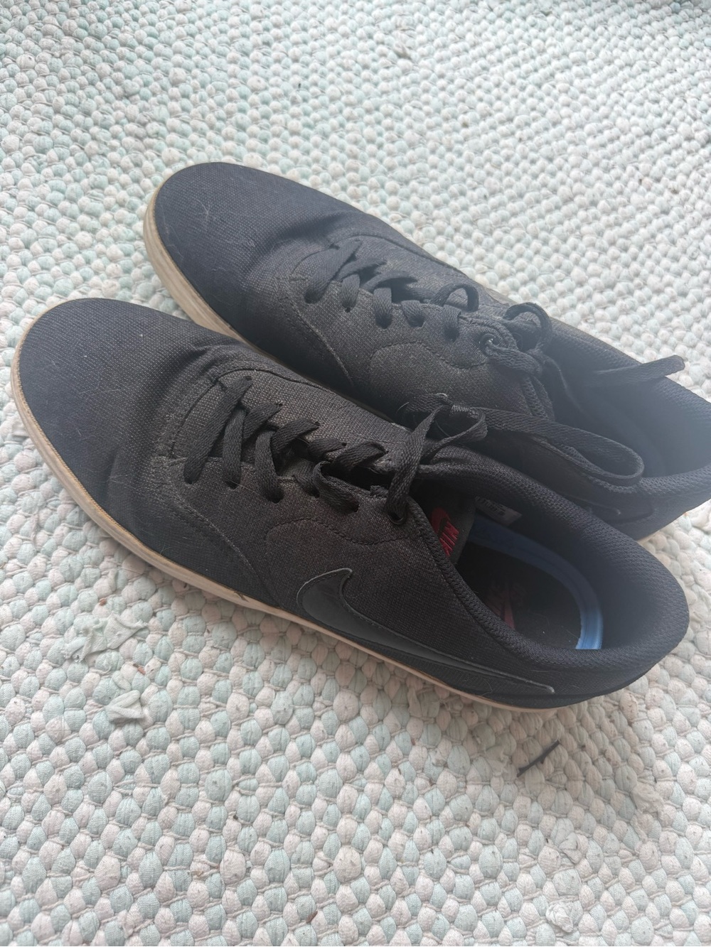 Nike SB check Men’s Black Low-Top Canvas Sneakers